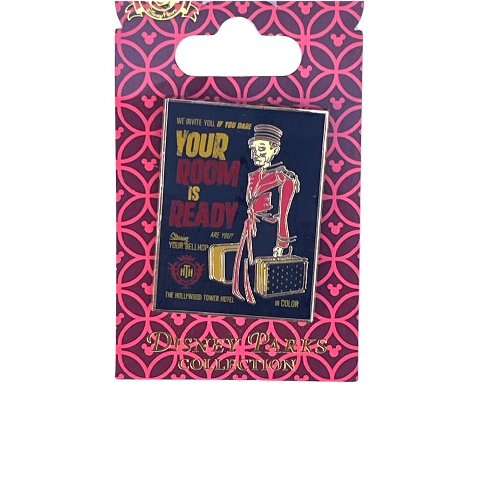 Disney Parks Hollywood Tower of Terror Hotel Bellhop Your Room is Ready Pin